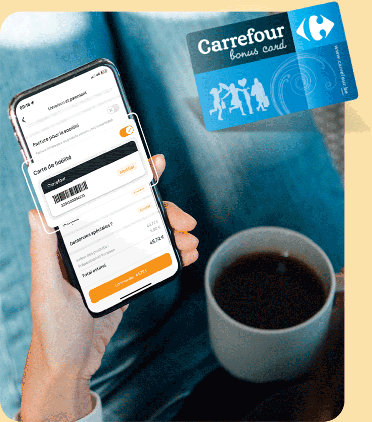 Liez votre Carrefour Bonus Card à votre compte Carrefour Fast Delivery !