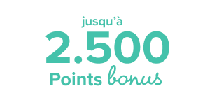 2500 points Bonus