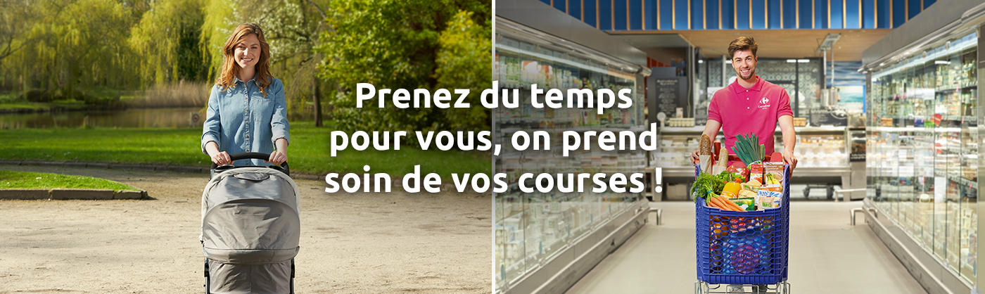 Prenez du temps pour vous, on prend soin de vos courses !