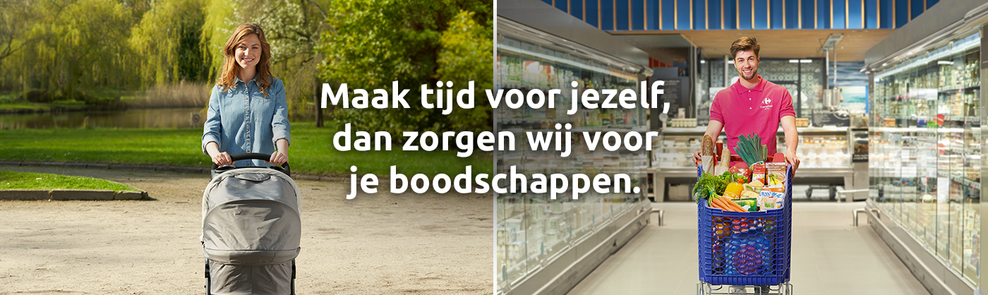 Maak tijd voor jezelf, dan zorgen wij voor je boodschappen!